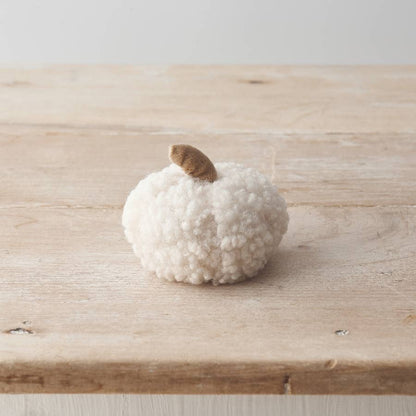 White Sherpa Pumpkin 9cm