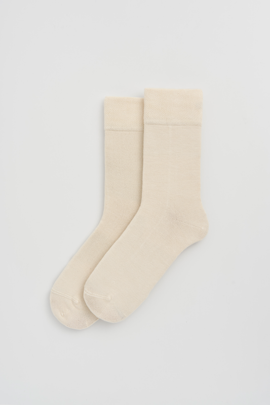 Bamboo Socks Clotted Cream