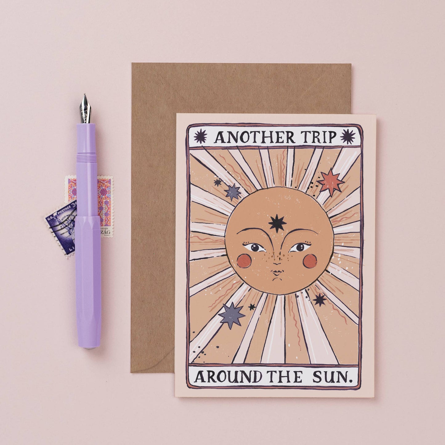 Tarot Sun Birthday Card