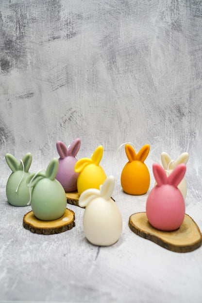 Handmade Soy Wax Bunny Ears Candle