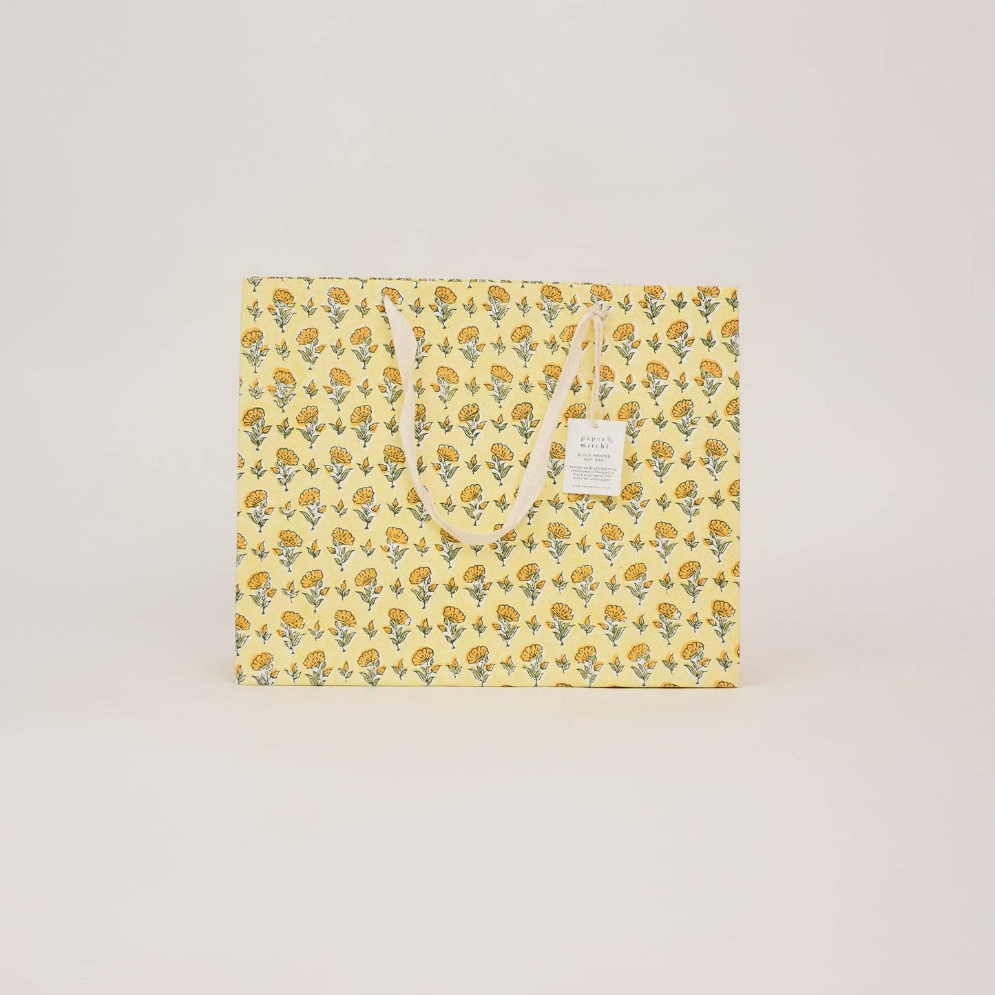 Ditsy Sunshine Large Block Printed Gift Bags
