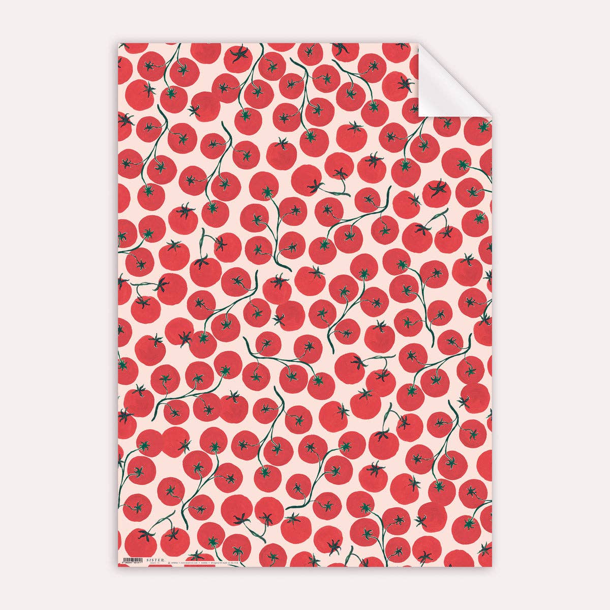 Tomatoes Gift Wrap | Heirloom Tomato Wrapping Paper Sheets