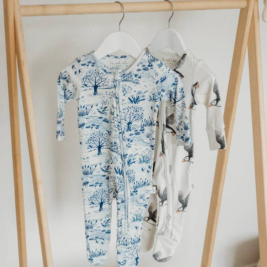 On the River Sleepsuit Babygrow Organic Cotton & Bamboo