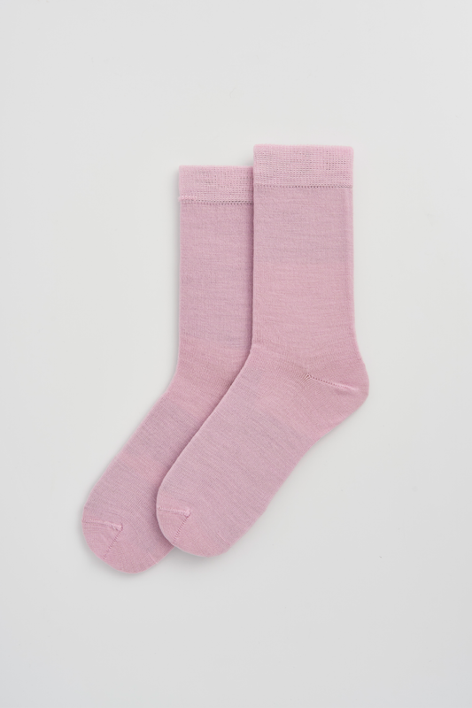 Sugar Pink Merino Socks