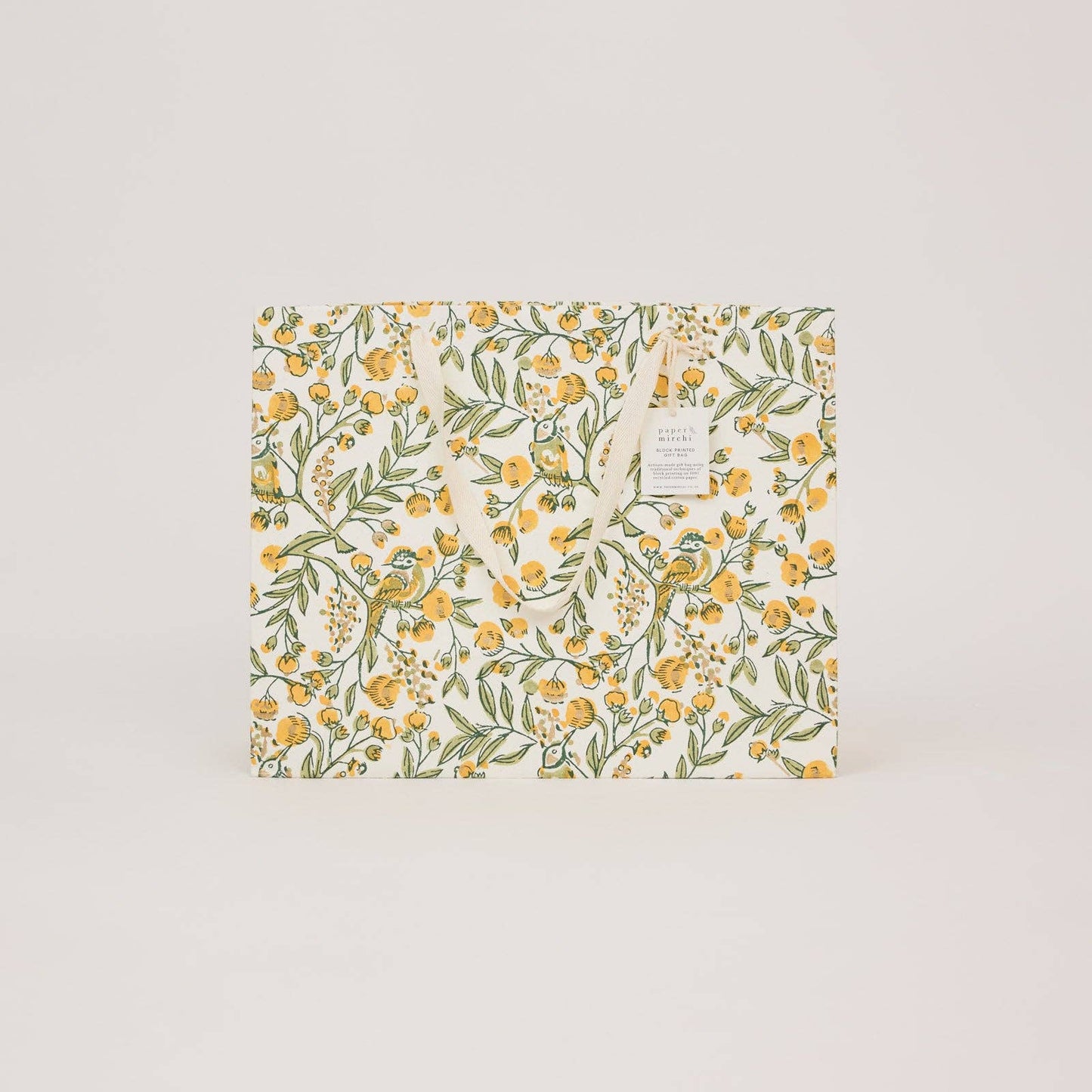 Songbird Sunshine Large Block Printed Gift Bags