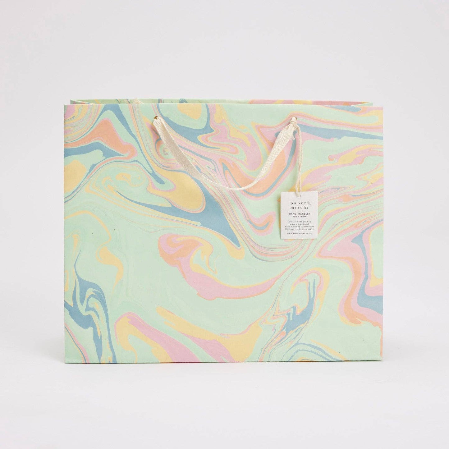 Pastel Punch Large Hand Marbled Gift Bags
