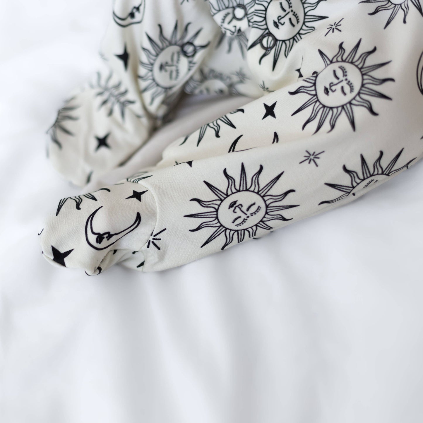 Sun and Moon Organic Cotton Sleepsuit Onesie Newborn - 18m