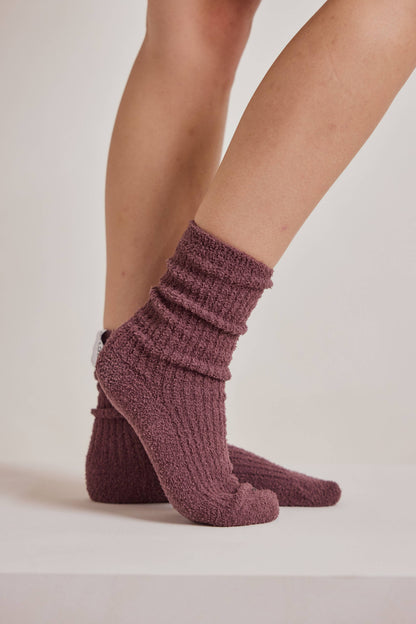 Cocoa Powder Cosy Socks - Made from 100% Recycled Plastic Bottles - AW26
