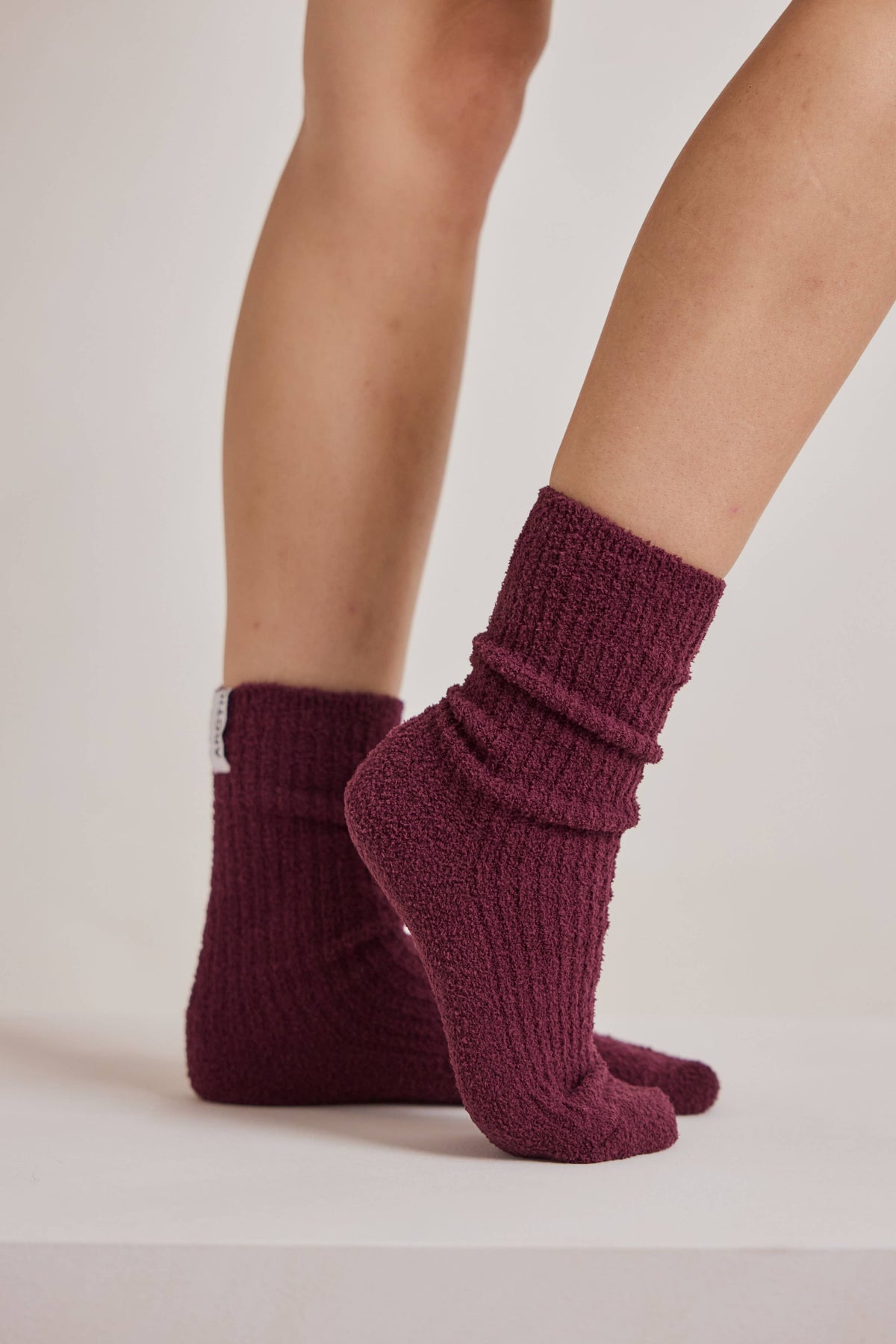 Cherry Lacquer Cosy Socks - Made from 100% Recycled Plastic Bottles - AW26