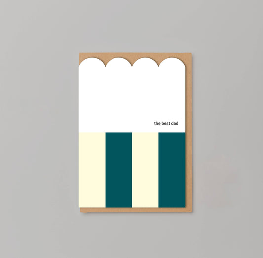 THE BEST DAD Scalloped Card