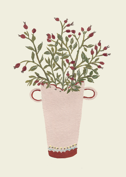 Rosehips Mini Art Card