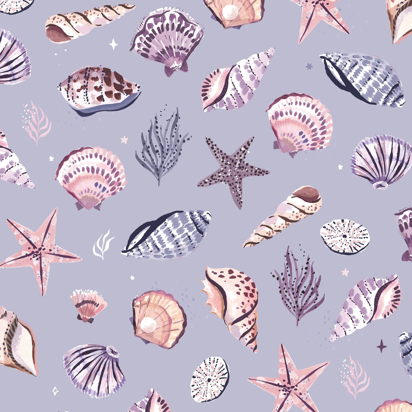 Sea Shells Gift Wrap Wrapping Paper Sheets