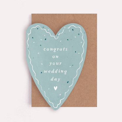 Heart Congrats Wedding Card | Wedding Greeting Cards