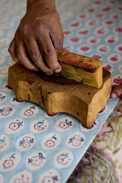 Small Hand Block Printed Gift Bags Pinks
