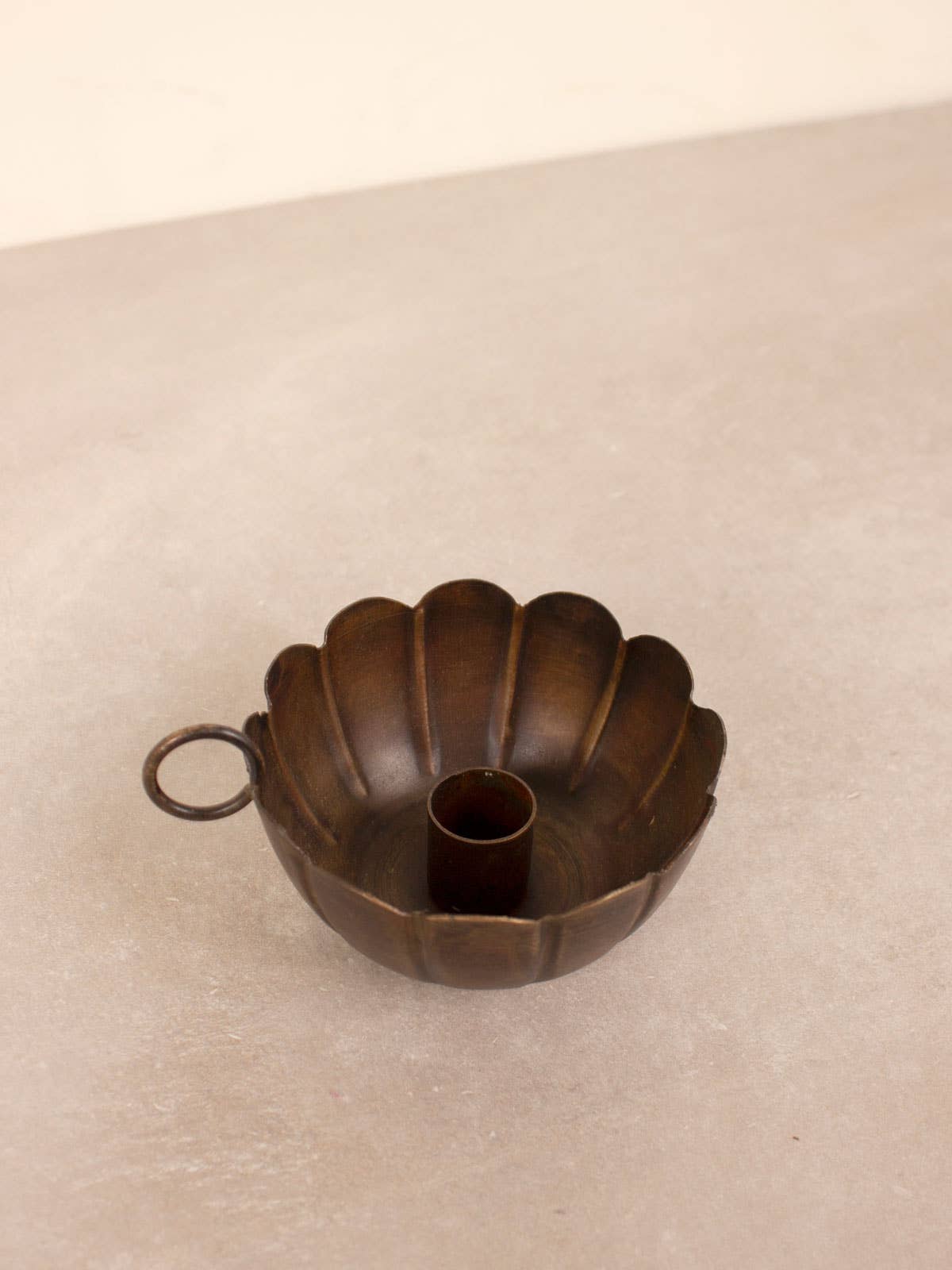 Candle Holder Scallop Edge