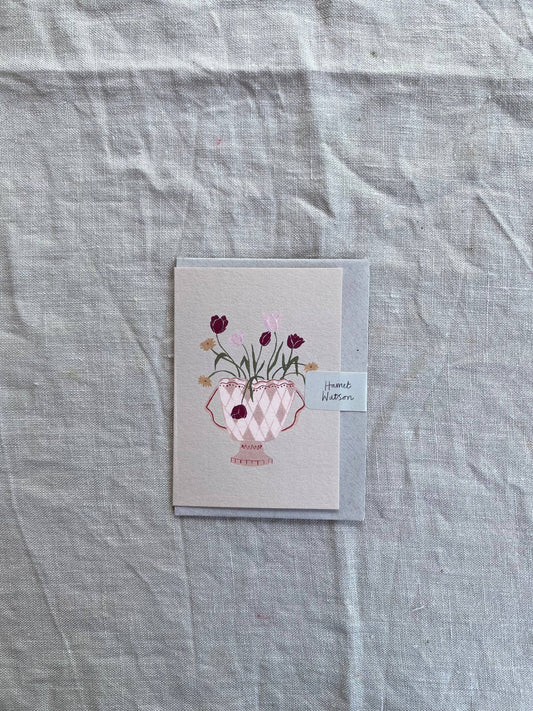 Mixed Bunch of Flowers Mini Art Card