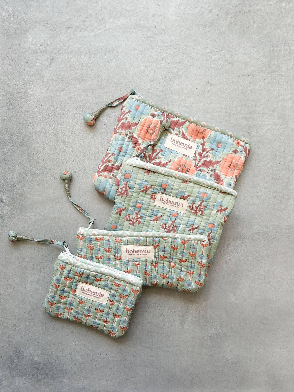 Pencil Case, Garland - Duck Egg
