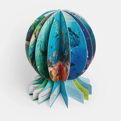 Our Underwater World Childrens Book Freestanding Globe