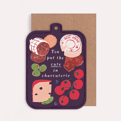Cute in Charcuterie Board Card | Foodie Anniversary Cards