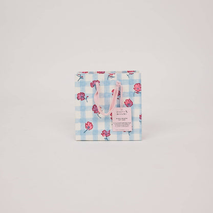 Small Hand Block Printed Gift Bags Pinks