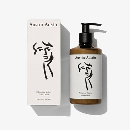 Organic Hand Cream Palmarosa & Vetiver by Austin Austin Vegan