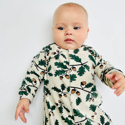 Acorn Organic Cotton Baby Sleep Suit Onesie