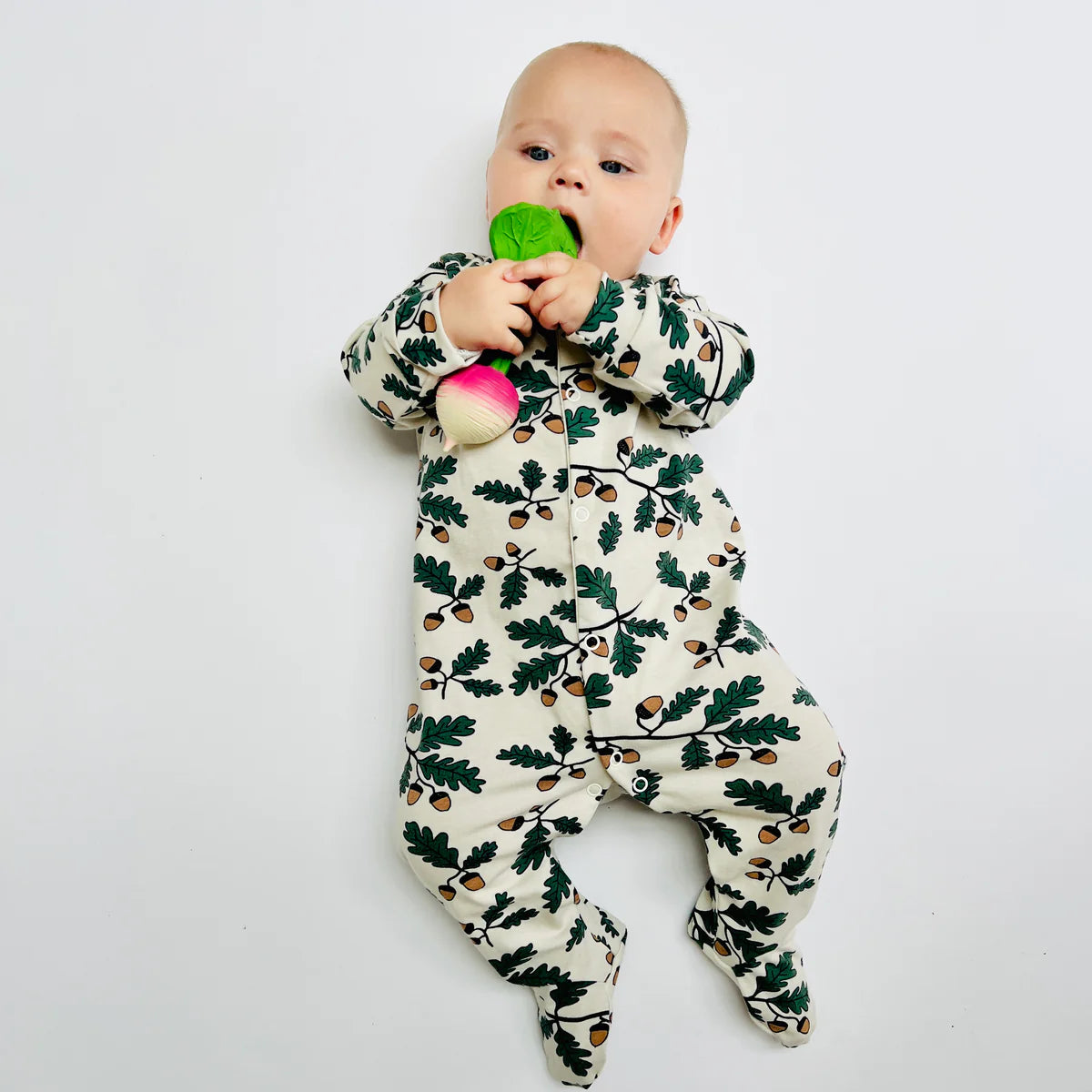 Acorn Organic Cotton Baby Sleep Suit Onesie