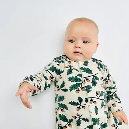 Acorn Organic Cotton Baby Sleep Suit Onesie