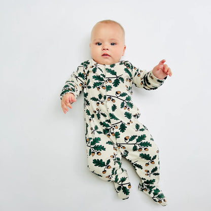 Acorn Organic Cotton Baby Sleep Suit Onesie