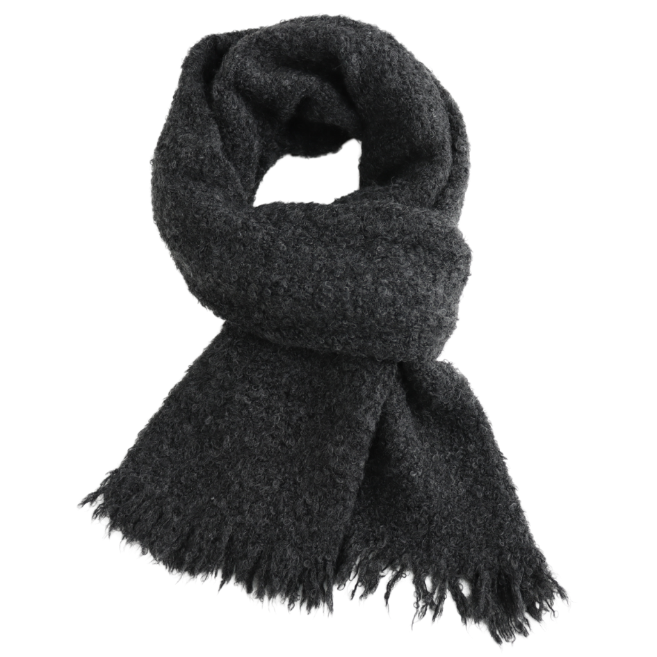 Teddy Super Soft Cosy Scarf, Charcoal