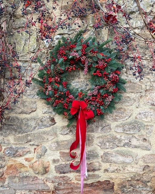 Love Actually Fresh Door Wreath