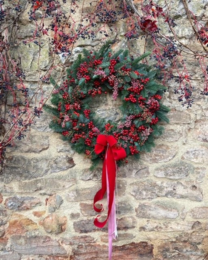 Love Actually Fresh Door Wreath