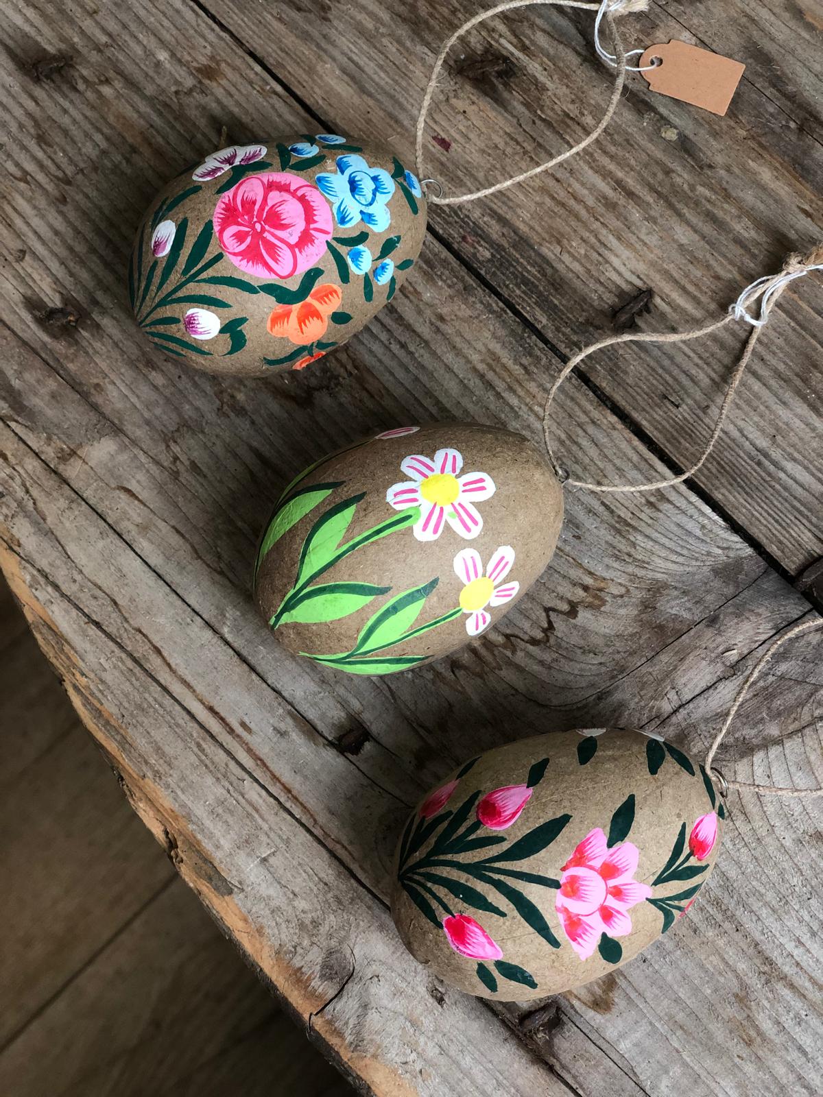 Kashmiri Hand Painted Easter Egg Decoration
